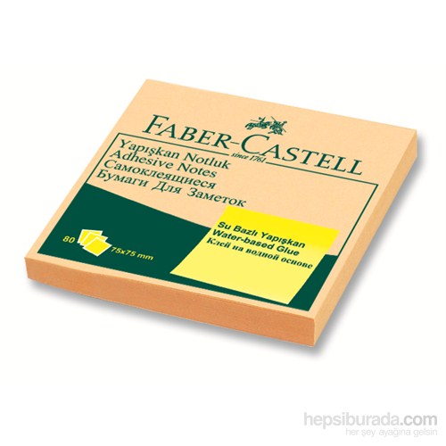 Faber-Castell Yapışkan Notluk Harmony 75x75mm, Krem (5089585403)