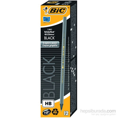 Bic Eco Evolution Black 12'li Kutu