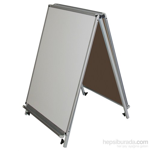 Akyazı 65x100 Laminat Üçgen Tip Çiftaraf Yazı Tahtası