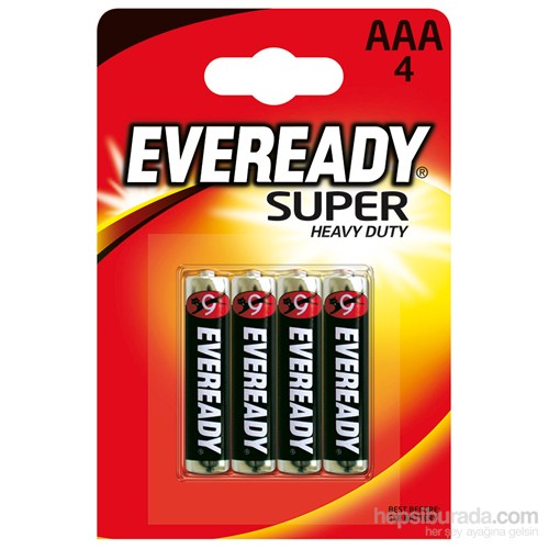 Energizer (C1-7550) Eveready Çinko Karbon AAA İnce Kalem Pil 4Lü Blister