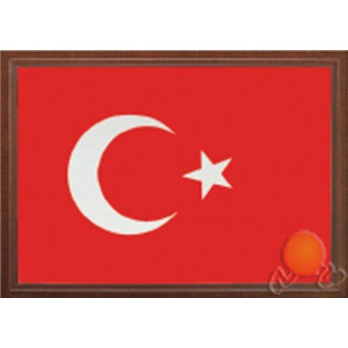 İnter 35 x 50 cm Lamine Çerçeveli Türk Bayrağı INT-827-L