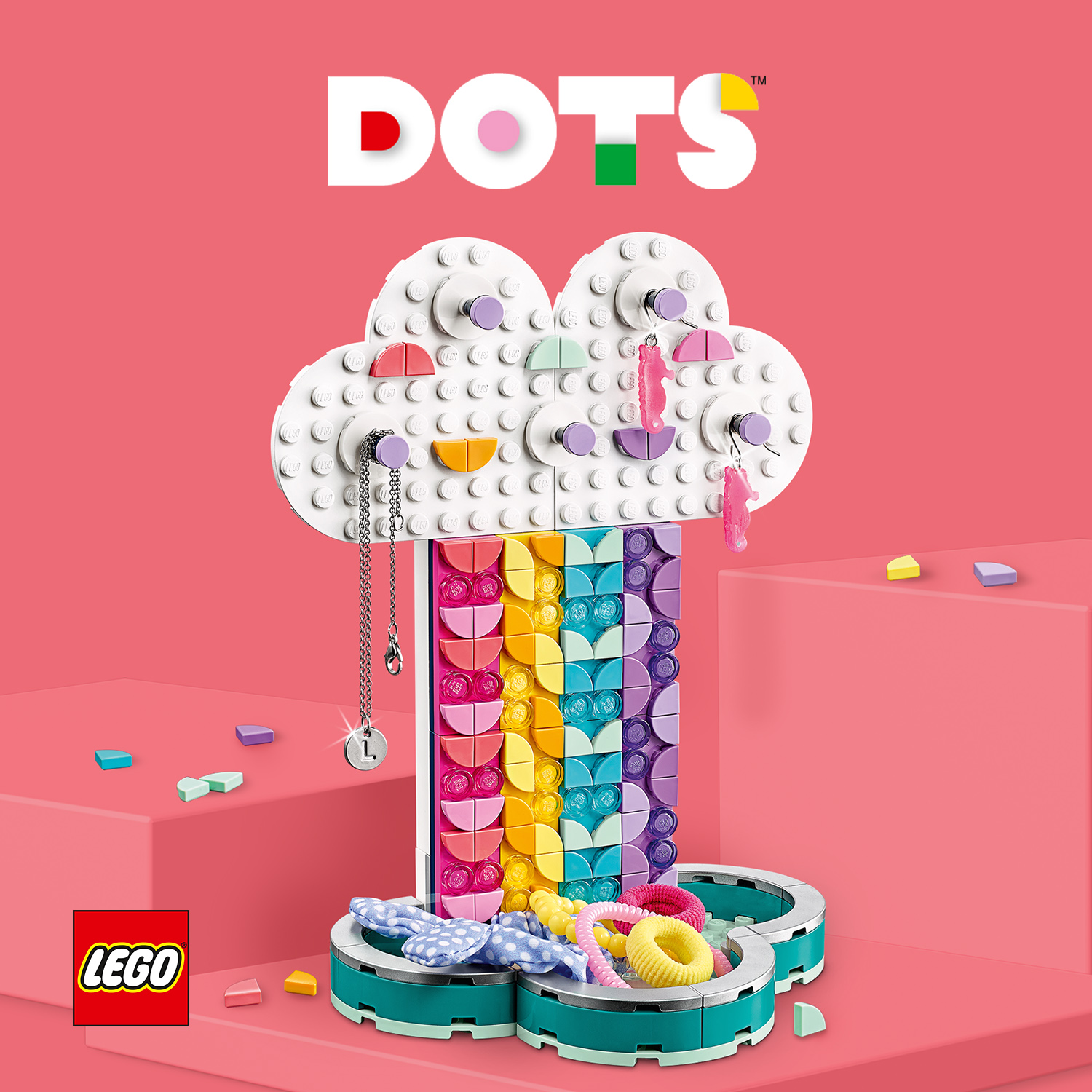 LEGO® DOTS Gökkuşağı Takı Düzenleyici Stand 41905 Kendin Fiyatı