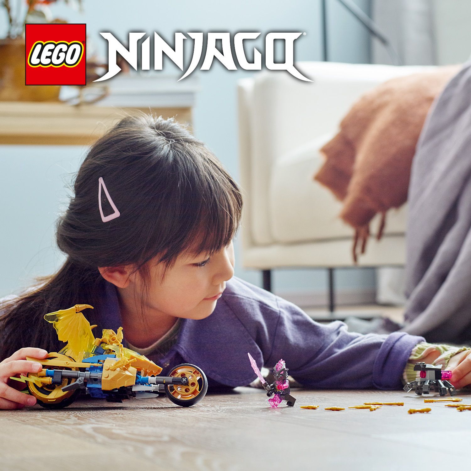 Aksiyon dolu NINJAGO® motosiklet oyun seti