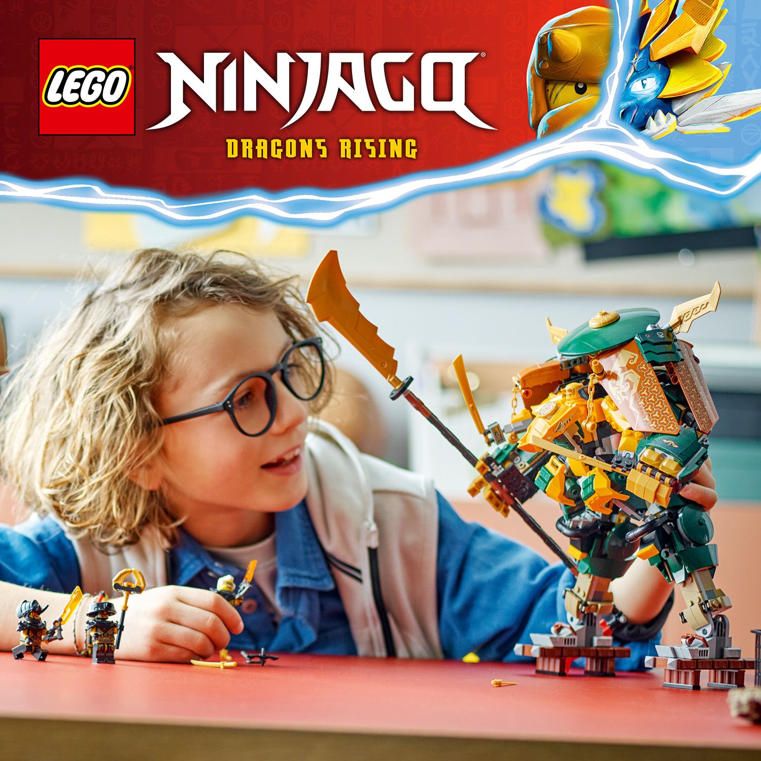 Daha önce görülmemiş NINJAGO® robotu oyun seti