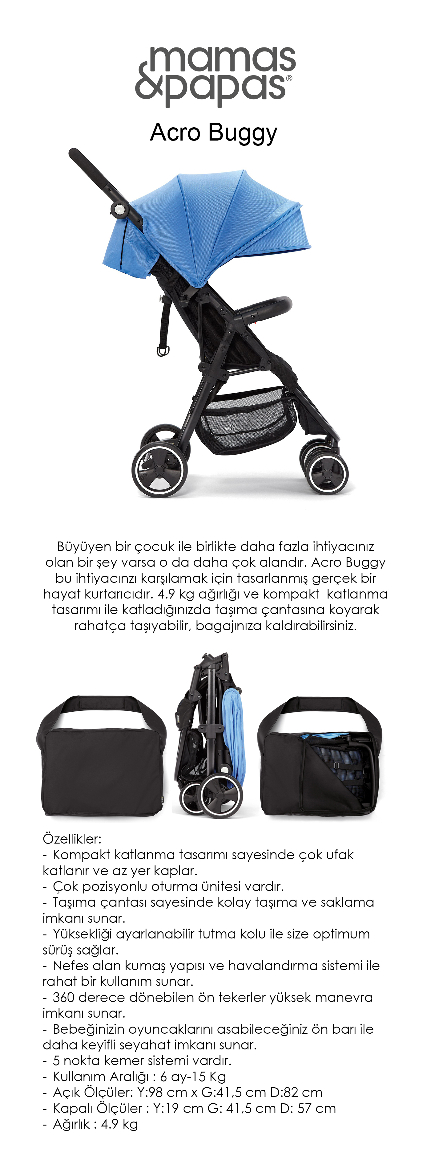 mamas papas acro stroller