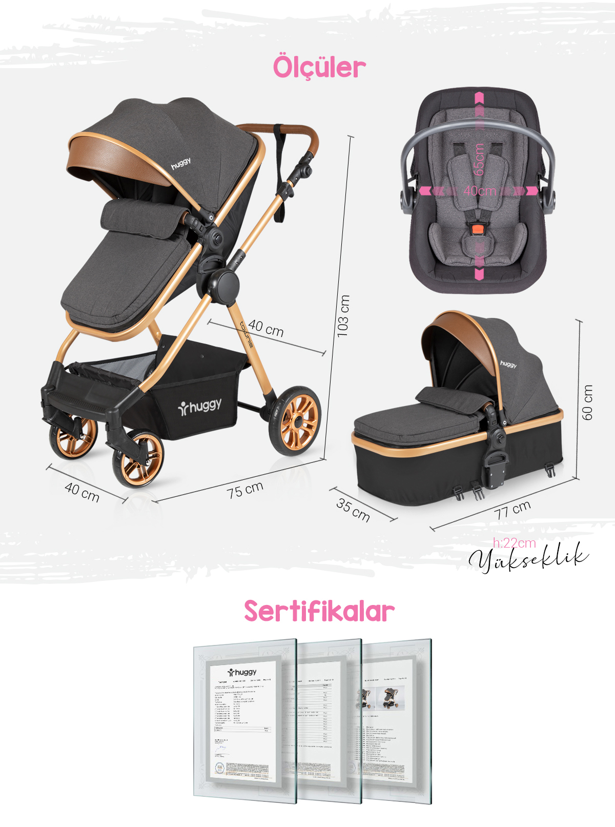 Huggy Townie 4 In 1 Travel Bebek Arabası Fiyatı