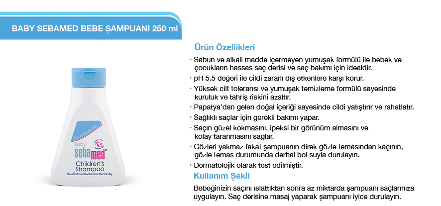 sebamed bebek şampuanı içerik