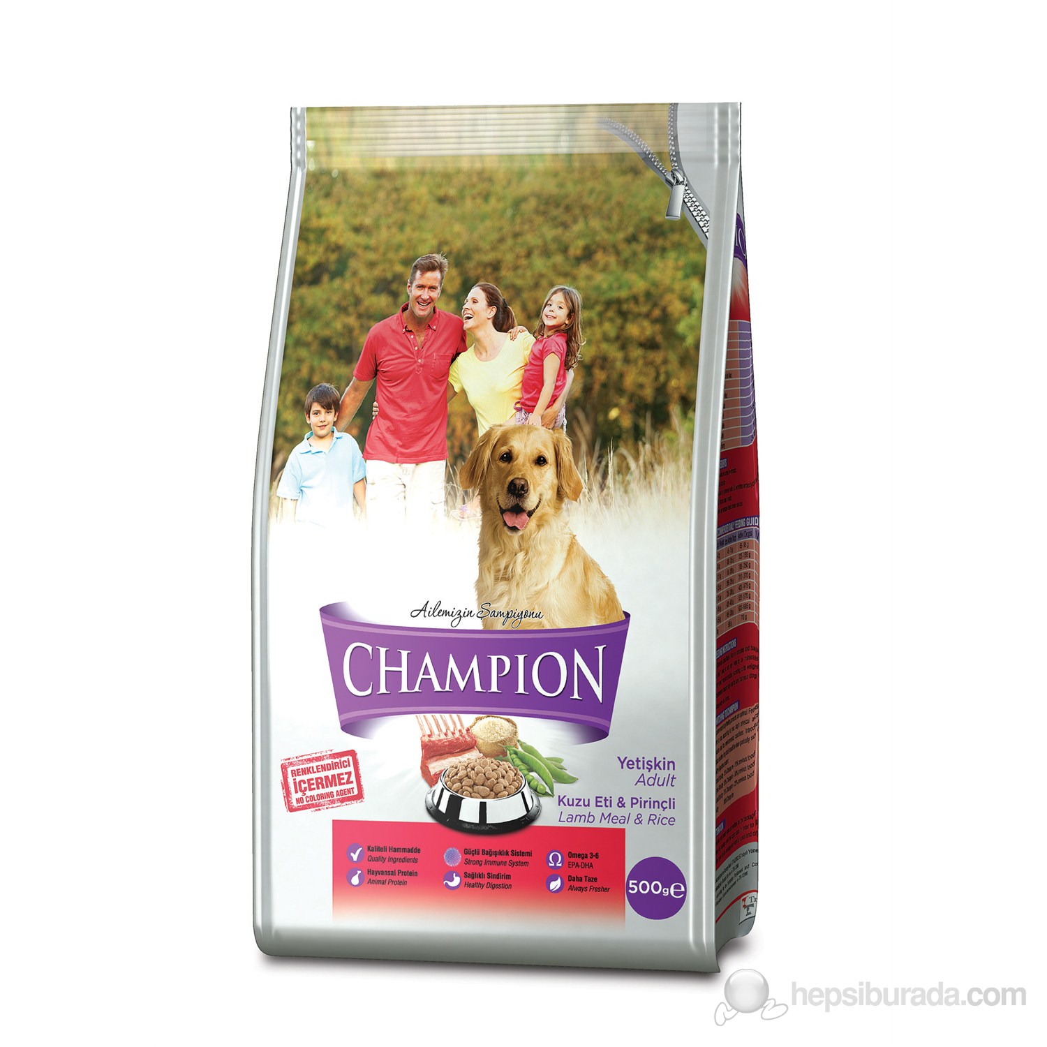 Champion Kuzu ve Pirinçli Köpek Maması 500 Gr.