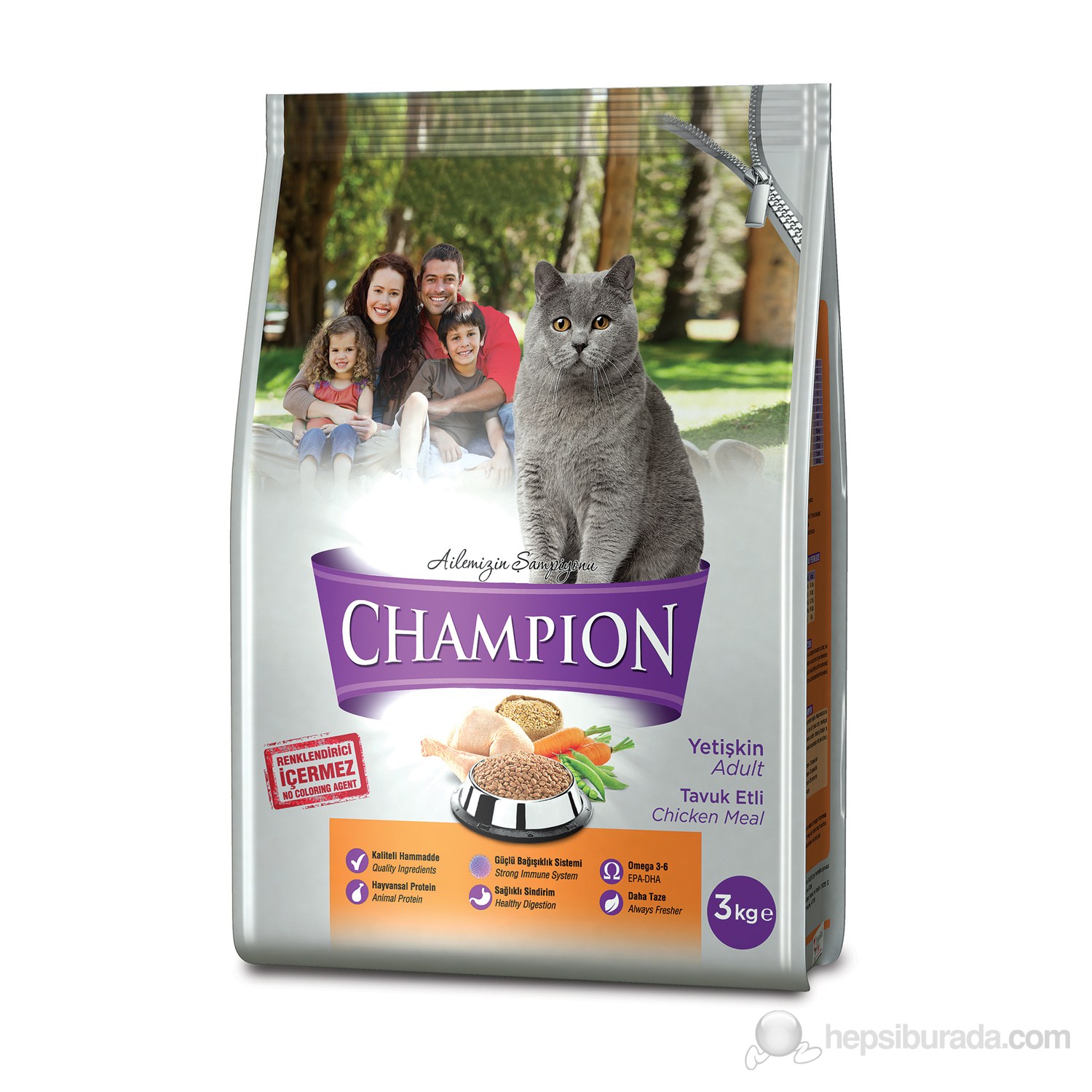 Champion Tavuk Etli Kedi Maması 3 kg