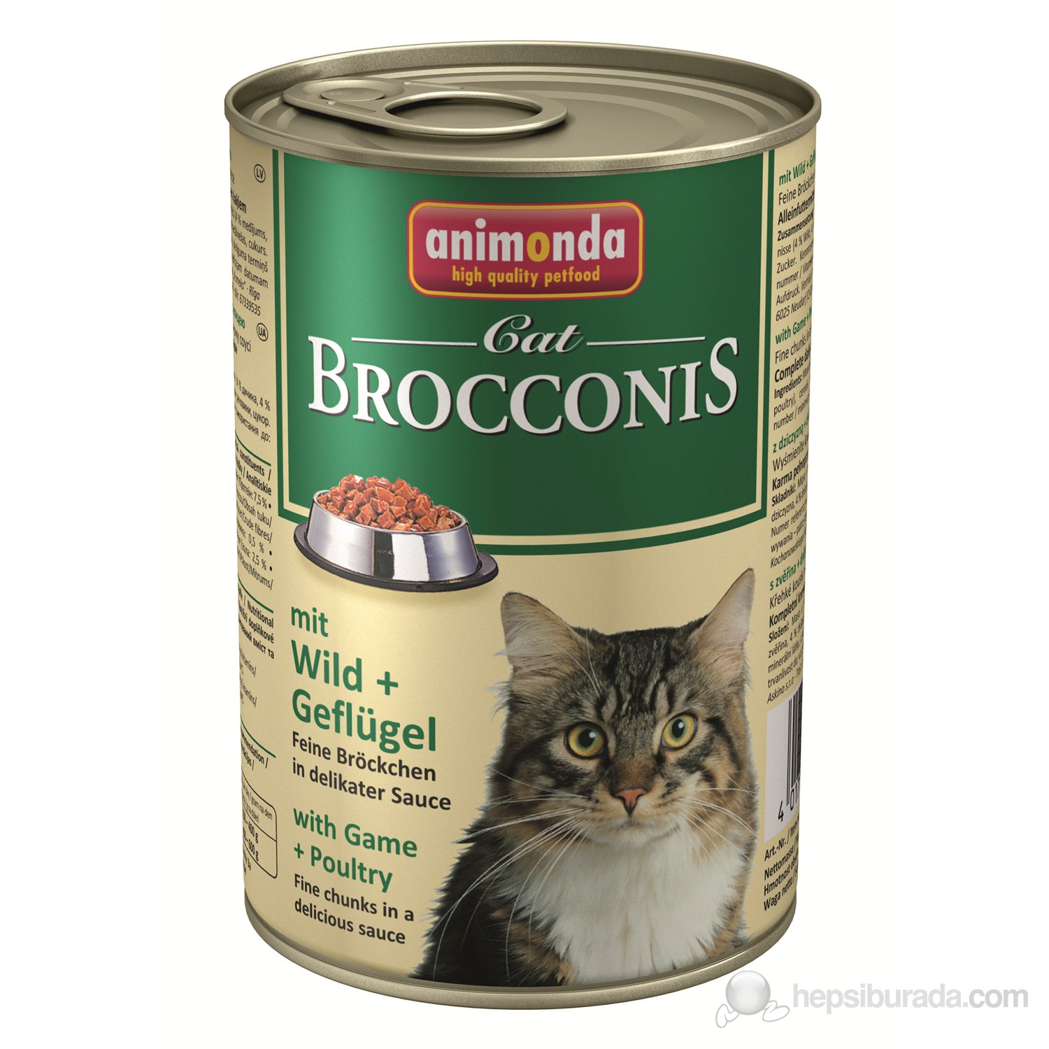 Animonda Brocconis Cat Av & Kümes Hayvanlı  Konserve 400  Gr