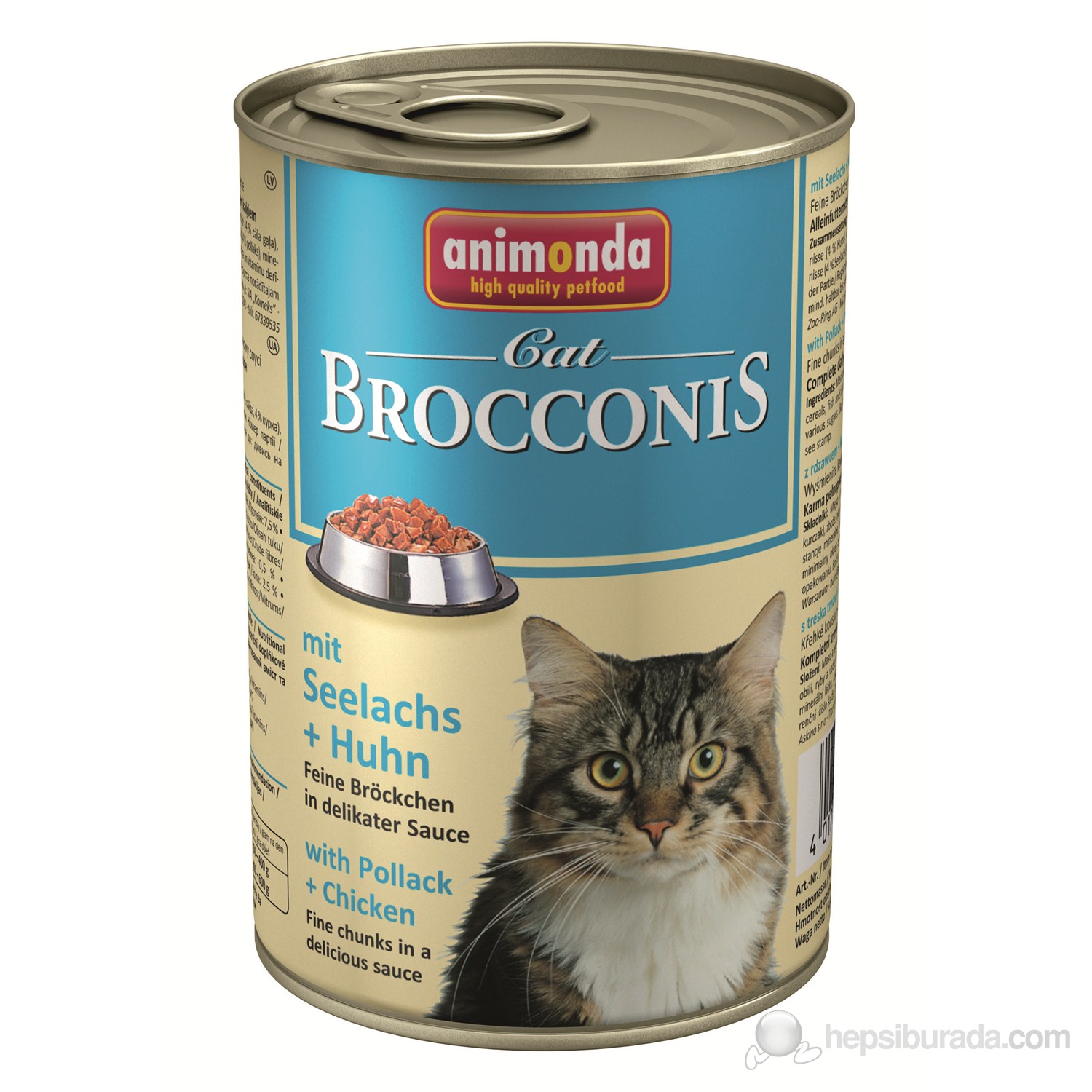 Animonda Brocconis Cat Balık& Tavuk Etli Konserve 400  Gr
