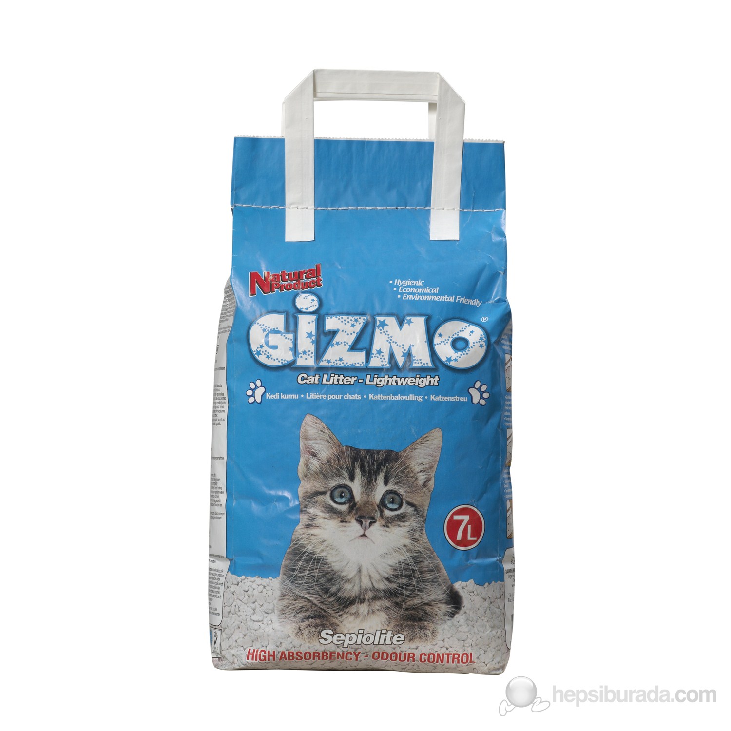 Gizmo Lightweight Kalın Taneli Kedi Kumu 7Lt * 4 lü
