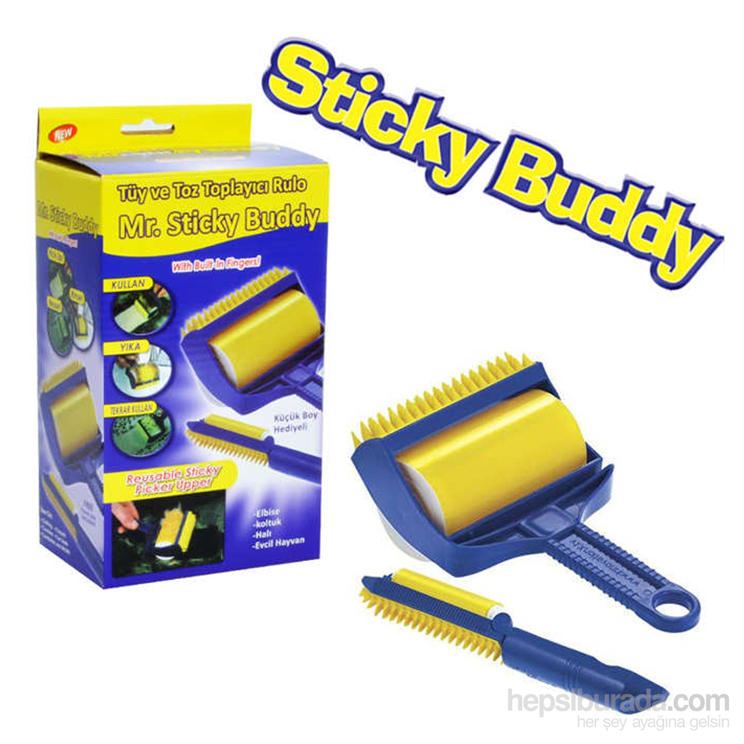 Mr.Sticky Buddy Yıkanabilen Tüy ve Toz Toplama Rulosu Fiyatı