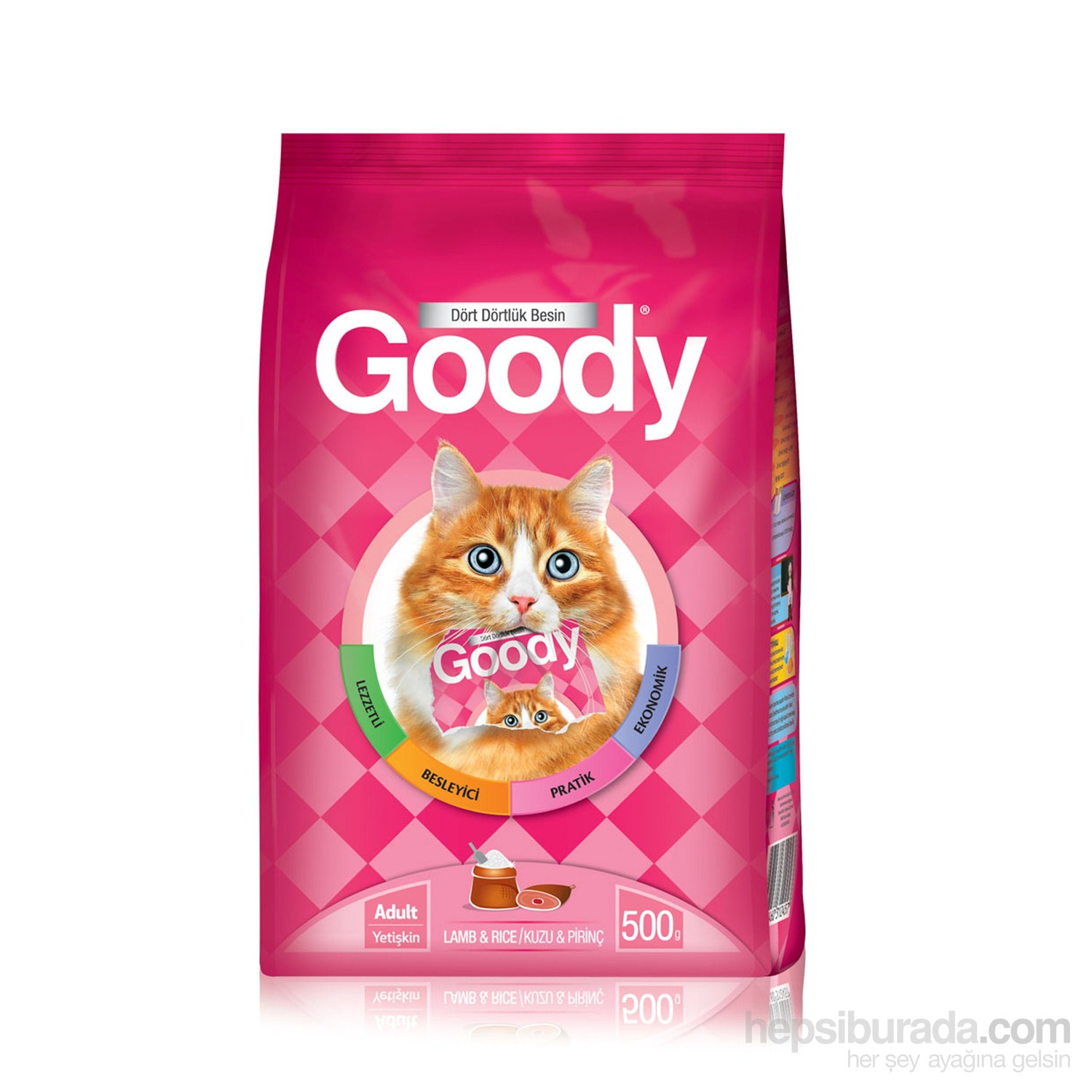 Goody Kuzu Etli Pirinçli Kedi Maması 0,5 Kg