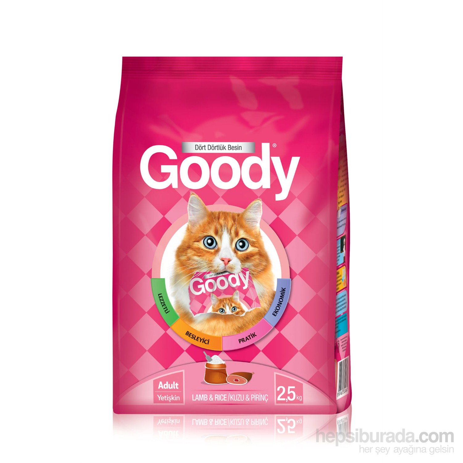 Goody Lamb Rice Kuzu Etli Pirinçli Kedi Maması 2,5 kg