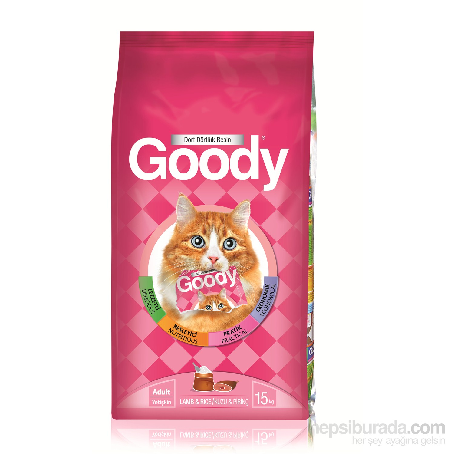 Goody Kuzu Etli & Pirinçli Kedi Maması 15 Kg