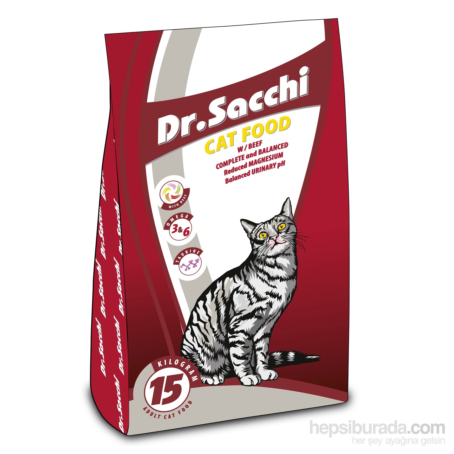 Dr.Sacchi Sığır Etli Kedi Maması 15 Kg
