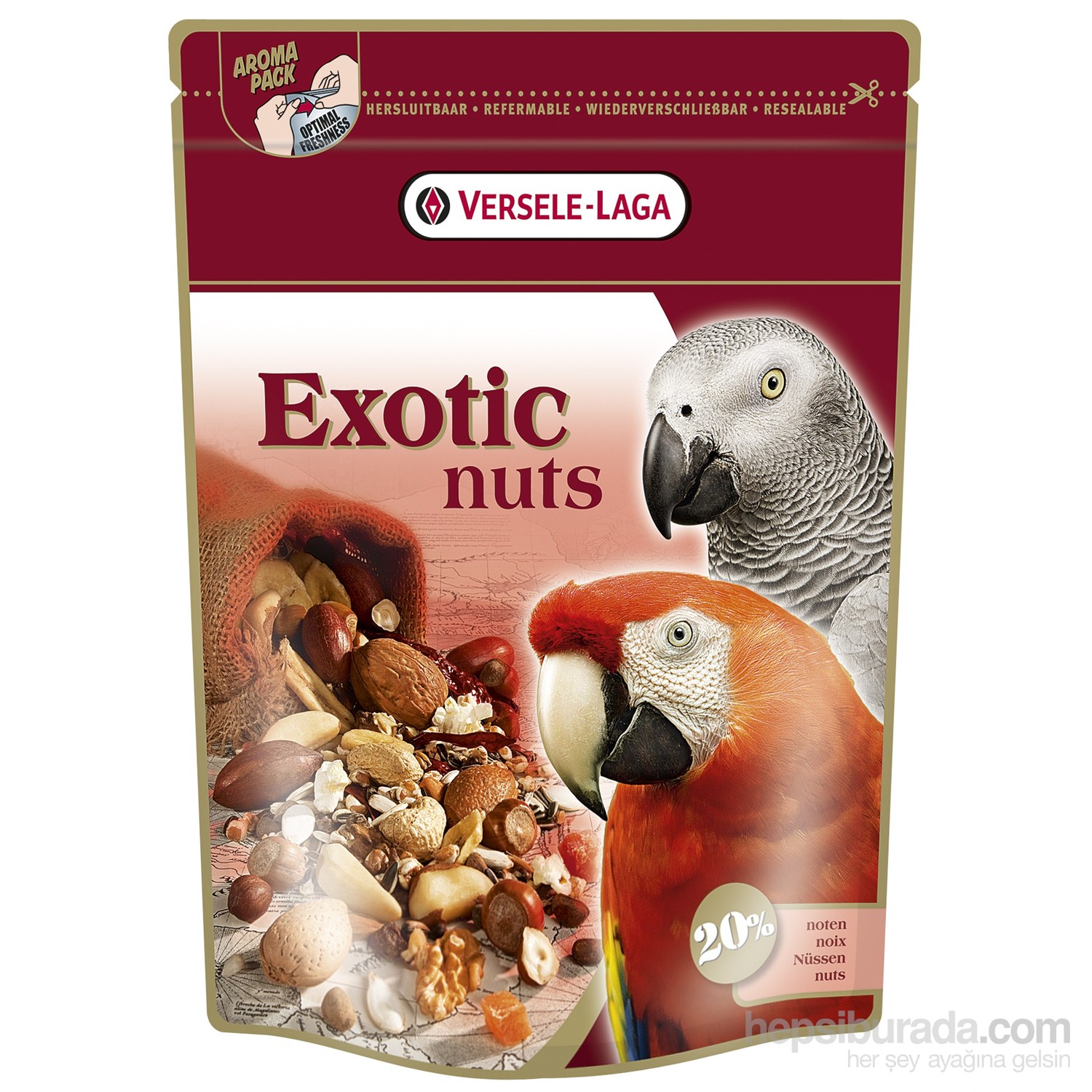 Versele Laga Exotıc Nuts Papağan Yemı 750G