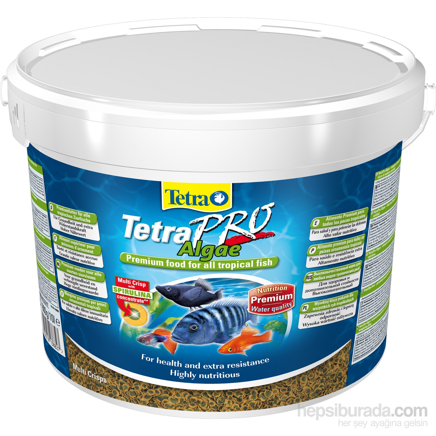 Tetra Pro Algae Crısp Balık Yemi  10Lt