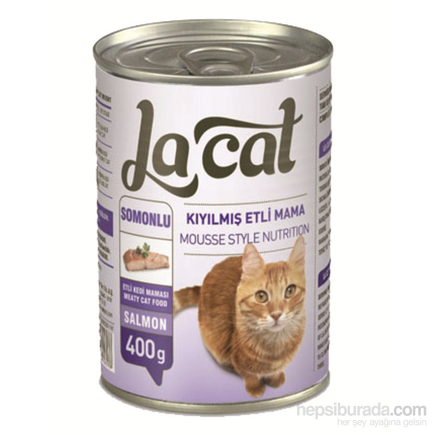 La Cat Kıyılmış Etli Ve Somon Balıklı Kedi Konservesi 400G