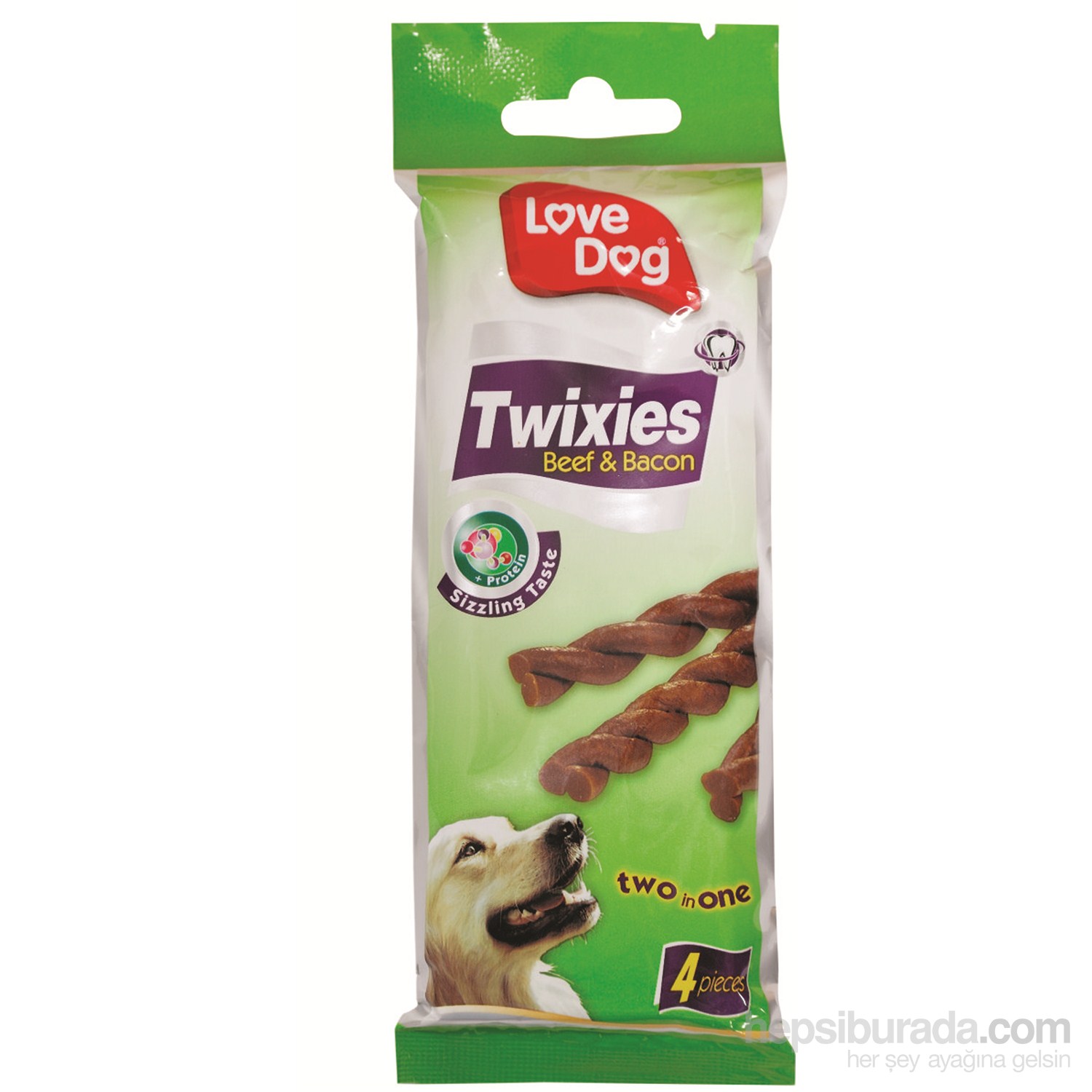Love Dog Twixies Biftek&Bacon Köpek Ödülü 65 Gr