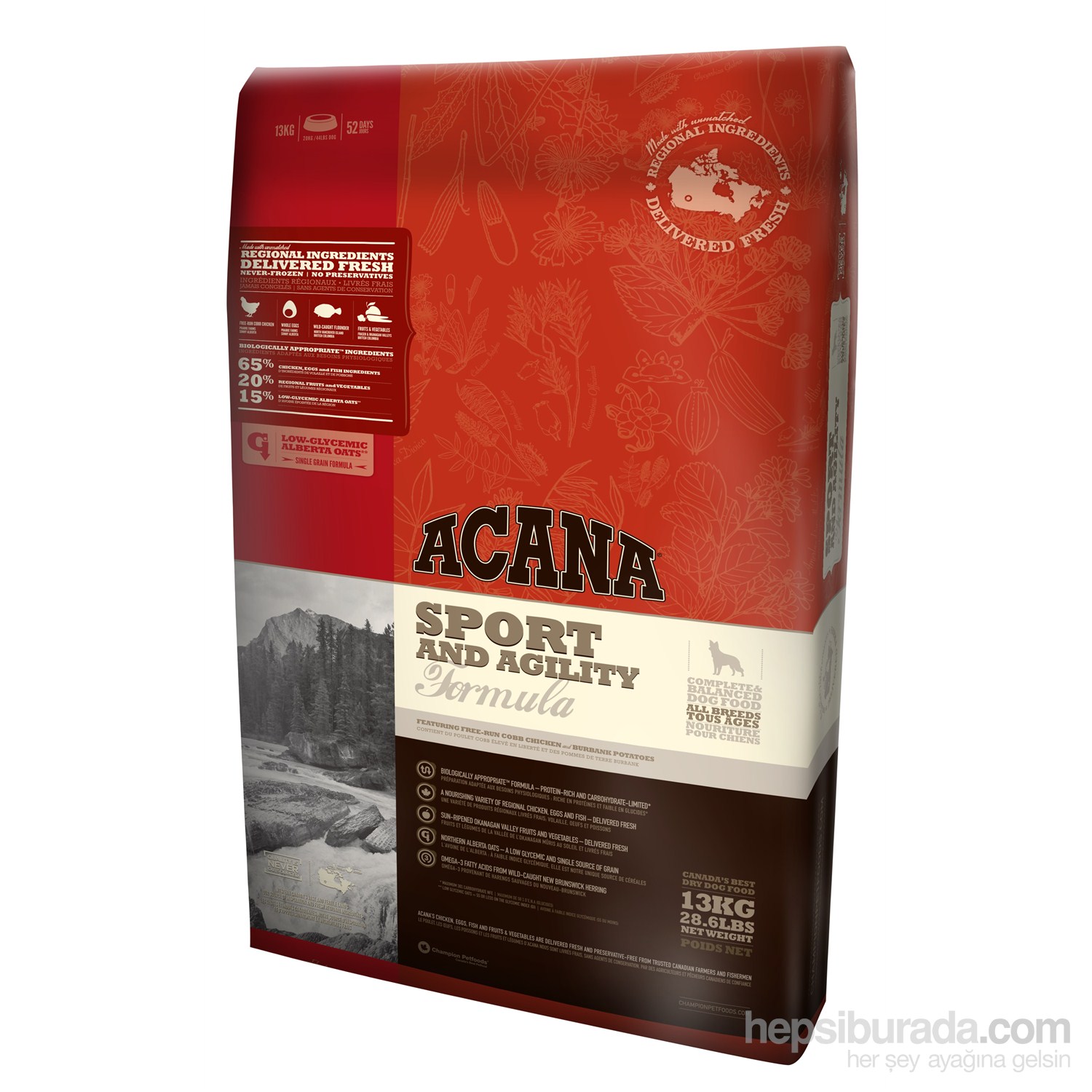 Acana Sport Agility - Yüksek enerji ve performansa ihtiyaç duyan köpekler için 13kg