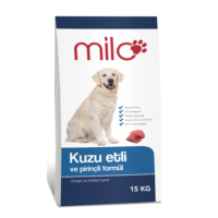 Milo Kuzu Etli & Pirinçli Yetişkin Köpek Maması 15 Kg