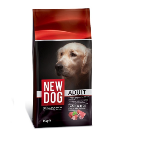 New Dog Kuzu Etli & Pirinçli Yetişkin Köpek Maması 15 kg 54,89 TL