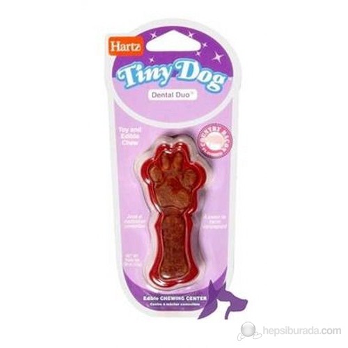 Hartz Toy Tiny Dog Dental Duo Dog Toy Bacon'lı Dental Çiğneme Kemiği Küçük