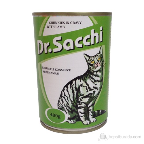 Dr.Sacchi Kedi Konserve Kuzu Etli 400 gr