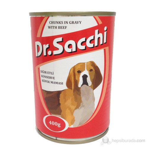 Dr.Sacchi Köpek Konserve Sığır Etli 400 gr