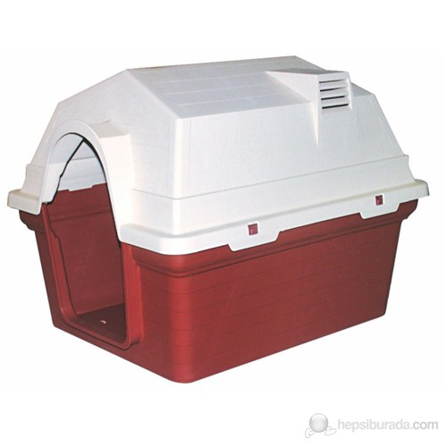 Dr.Sacchi Plastik Köpek Kulübeleri Bacalı - HC001A68 - 69X56X52 cm (Kırmızı)