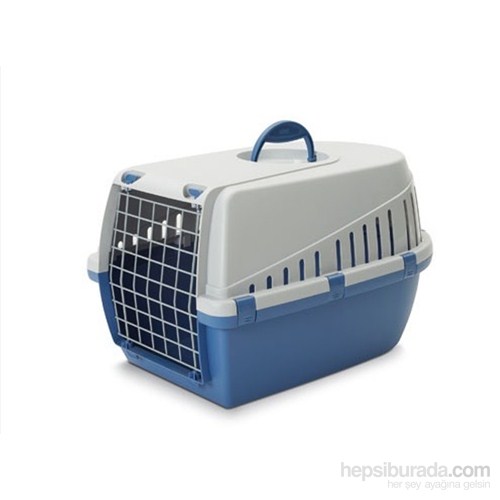 Savic Trotter 1 Kedi Köpek Taşıma Kabı Mavi/Açık Gri