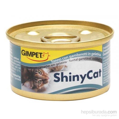 Gimpet Yeni Shinycat Öğünlük Konserve Kedi Maması-Ton Balıklı Karidesli 70gr