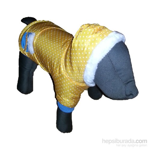 Bobo Köpek Elbisesi Puantiyeli Sarı 36Cm X 38Cm Small
