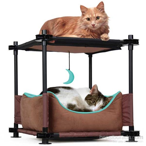 Sport Pet Designs Kitty Citty Cozy Bed Kedi Platformlu Kedi Oyuncağı 45 Cm X 45 Cm X 44 Cm