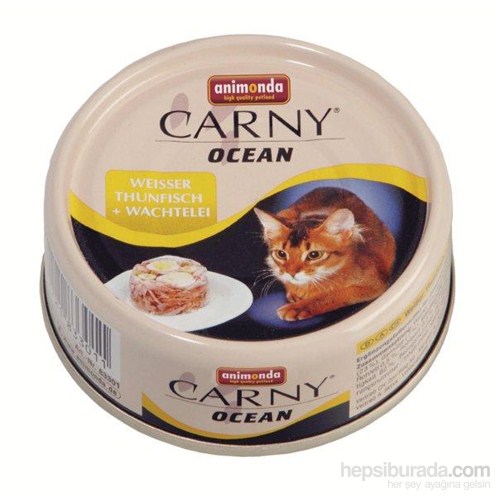 Carny Ocean Ton Balıklı Ve Bildircin Yumurtalı Yetişkin Kedi Konservesi 80 Gr