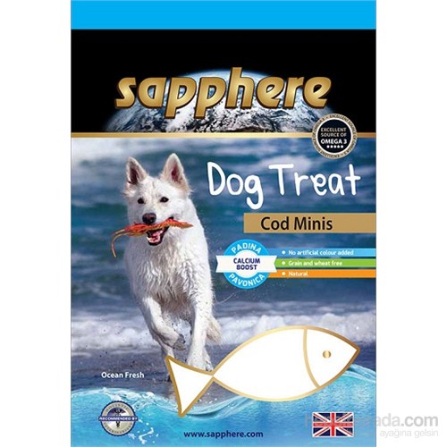 Sapphere Cod Minis Doğal Kurutulmuş Mezgit Balıklı Köpek Ödülü 75Gr