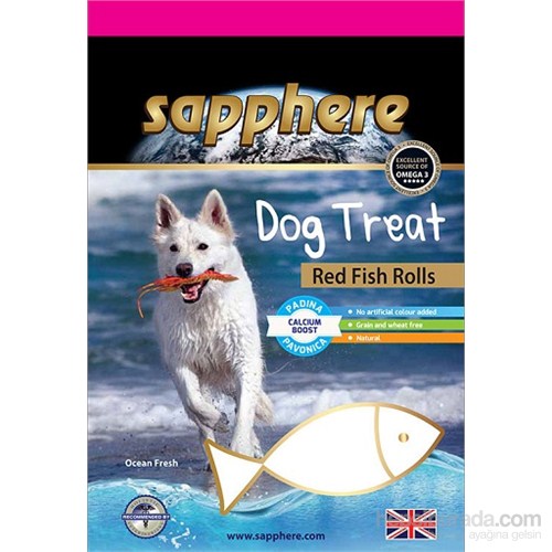 Sapphere Red Fish Rolls Doğal Kurutulmuş Kırlangıç Balıklı Köpek Ödülü 75Gr