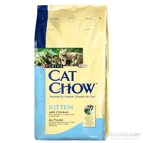 Purina Cat Chow Kitten Yavru Kedi Maması - 1,5 Kg Fd