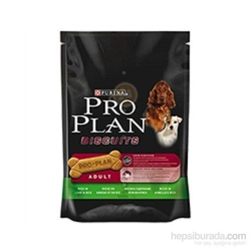 Pro Plan Yetişkin Köpekler İçin Kuzu Etli ve Pirinçli Bisküvi 400 Gr (Adult Biscuits Lamb and Rice)