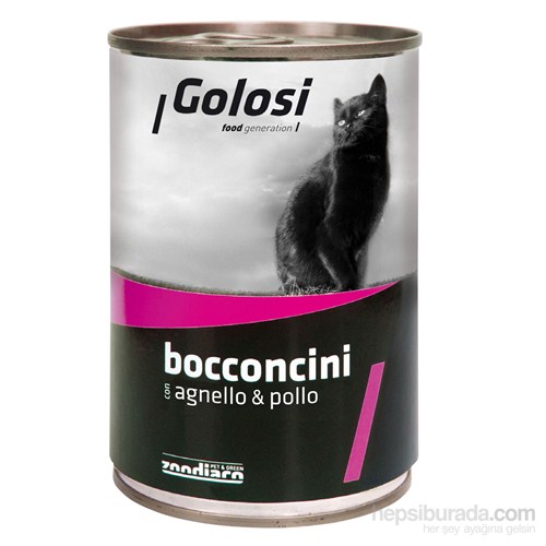 Golosi Chunks / Bocconcini Cat Kuzu ve Tavuk Etli Kedi Konservesi 400 Gr