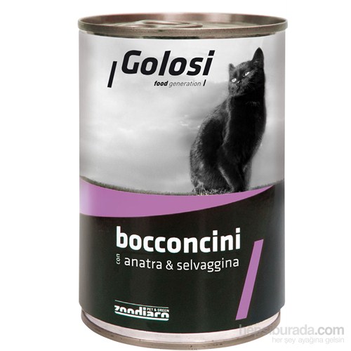 Golosi Chunks / Bocconcini Cat Ördek ve Av Hayvanlı Kedi Konservesi 400 Gr