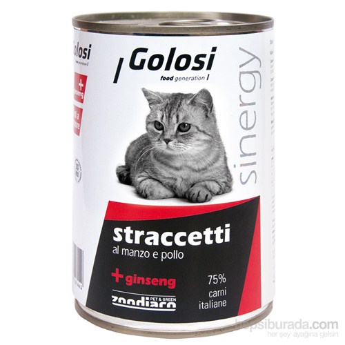 Golosi Slices in Sauce / Stracetti Cat Sığır ve Tavuk Etli Kedi Konservesi 400 Gr