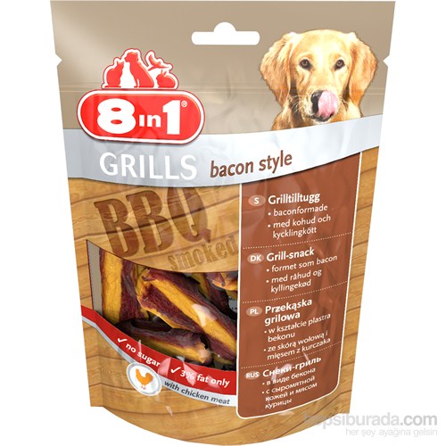 8in1 Odul Bacon Style 80Gr Köpek Ödülü