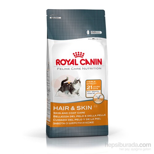 Royal Canin Fcn Hair&Skin Deri Ve Tüy Sağlığı İçin Yetişkin Kuru Kedi Maması 4Kg