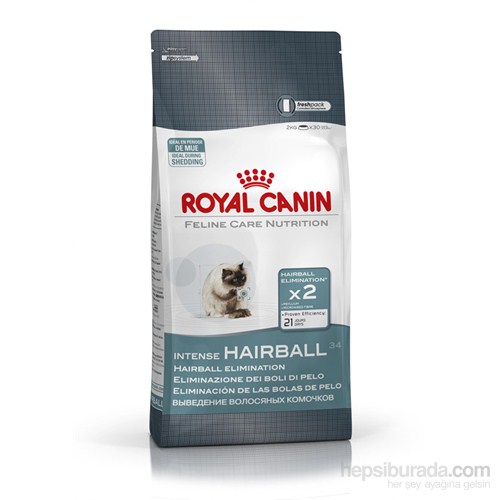 Royal Canin Fcn Intense Hairball Tüy Yumağı Olan Yetişkin Kuru Kedi Maması 2 Kg