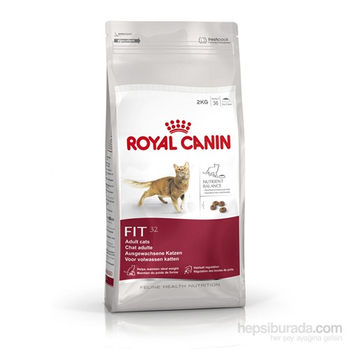 Royal Canin Fhn Fit 32  Yetişkin Kedi Maması  15 Kg + Mama Kabı Hediye!