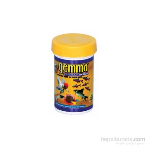Gemma Tropical Balık Yemi 500 Gr. / 1000 Ml.