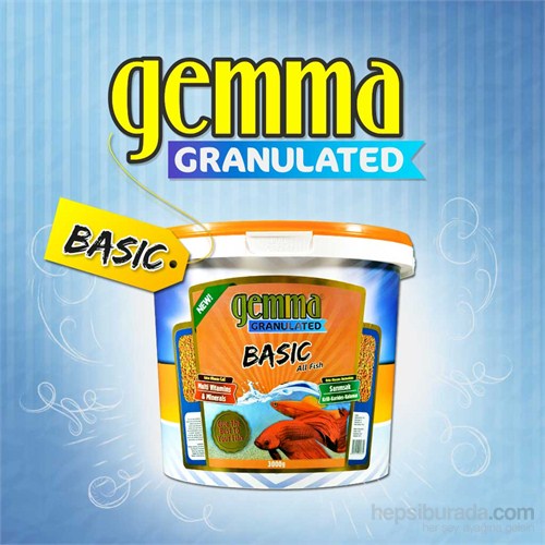 Gemma Basic Granulated Balık Yemi 3000 Gr. / 10 Lt.